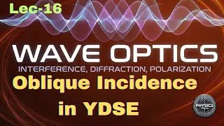 Oblique Incidence of Light in YDSE, jee mains and Neet by Prabhat singh