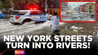 Breaking News LIVE | New York City Under WATER | Flood Warning for Millions | US Weather Emergency