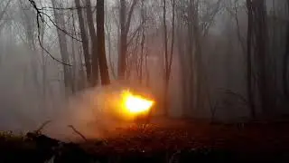 Experimental, AN based, Na hypophosphite containing, hardened explosive detonation, 215 grams