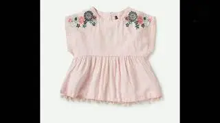 stylish baby girl ll tops and frock design ll beautiful ll..🌸