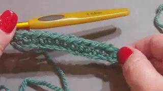 Half double crochet in back loops only