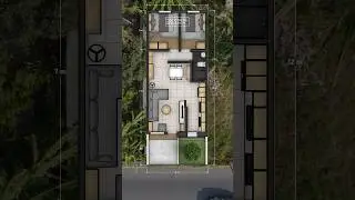 DESAIN RUMAH UKURAN 5x12 METER #shorts