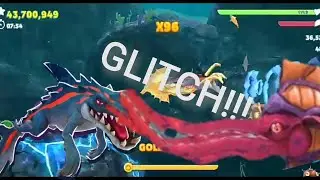 Hungry Shark Evolition Lord snappy Glitch with enemy kraken