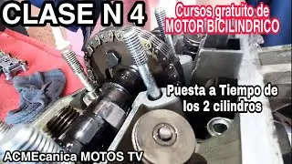 Como poner a tiempo un motor bicilindrico para calibrar punterias, (Curso Gratuito)