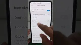 How to hide apps name in redmi | #shorts