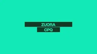 Zuora CPQ Micro Demo