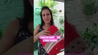 Produ&ccedil;&atilde;o de Fevereiro &ndash; Tapete Lindo! Veja o v&iacute;deo completo no meu canal 🧶#casadecorada #artesanato