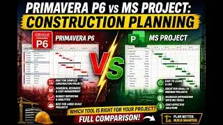 Primavera P6 vs MS Project: Construction Planning #projectmanagement #constructionplanning