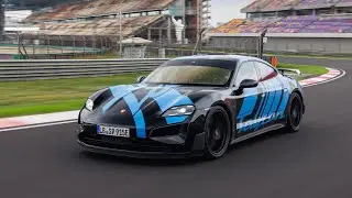NEW 2025 Porsche Taycan Turbo GT with Weissach Package - Lap Record - Shanghai International Circuit