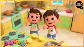 Singing & Making Lemon Juice Song for Kids 🍋🎶 | Kitchen Fun for Children 👧🧒