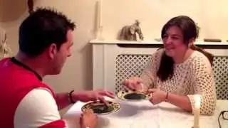Dad and daughter plate trick