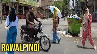 Commercial Market Rawalpindi 🇵🇰 | Hottest Day Walking Tour 2025 | 4K Street Life