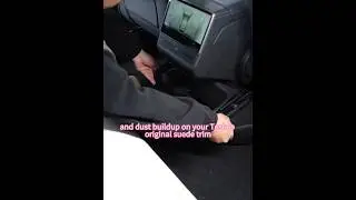 Damage-free installation of Tesla Model Y seat corner guards #tesla