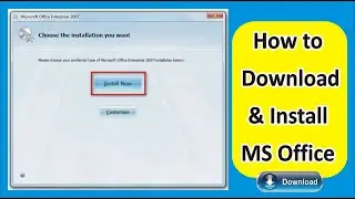 how to install Microsoft Office 2007