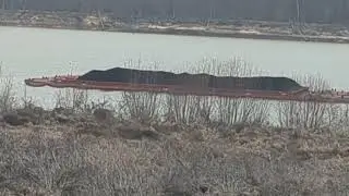 Coal Barge at Hamletsburg, IL Pt. 145