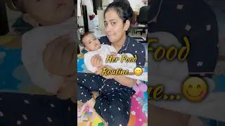 Most requested video: her food routine; 7 months old baby 🌸 #babyfood #homemadecerelac