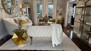 2025 Spring  GLAM Living Room Refresh!  NEW RUG!!!  How to decorate a living room for spring