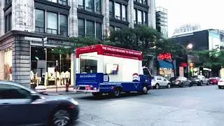 Glass display truck