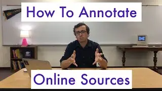 How To Annotate Online Sources