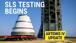 ARTEMIS MISSION SLS Payload Adapter Installed for Testing at NASA Marshall Space Center 
