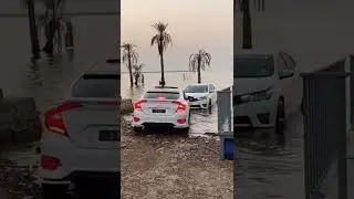Honda Civic vs Corolla Altis Grande | Drive in water