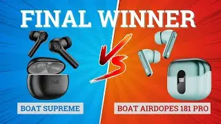 boAt Airdopes Supreme vs Boat airdopes 181 Pro 🔥 Best boAt TWS Under ₹1500?