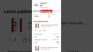 new update youtube studio #newupdate #youtubestudio