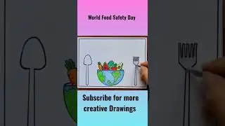World Food Safety Day Drawing #amritadrawingbook #shorts #Foodsafety