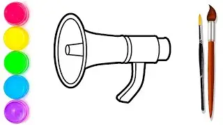 Drawing and coloring toa speaker | Coloring Pages For Kids | Children's Creative Media