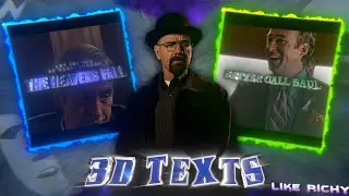 Richy Edits Like 3D Texts On Node Video (+Preset)
