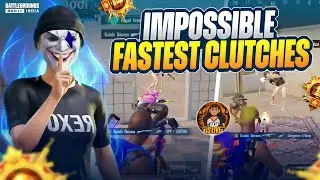 Never Seen Clutches Like This 🔥 RAJA Intense & Fastest 1v4 Clutches in Conqueror Lobby | BGMI