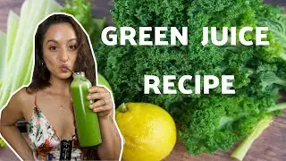 GREEN JUICE RECIPE | Immunity, Detox, Hydration | Plant-based Vegan