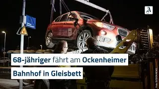 68-j&auml;hriger Mann f&auml;hrt am Ockenheimer Bahnhof ins Gleisbett