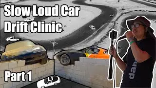 Обучение новичков дрифту на трассе Apple Valley Speedway s13 s14 AE86 Miata