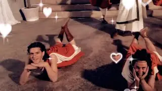 1 minute and 23 seconds of Mathew Baynton doing his little dancy dances