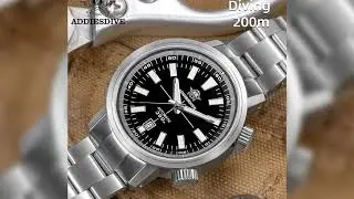 #ADDIESDIVE Automatic Watches For Men 200M Waterproof Sapphire Luxury Rotating Bezel BGW9 Luminous