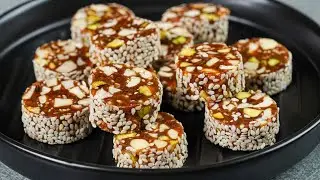 Dry Fruits Energy Bars | Nut Bar | Sugar Free Dates & Dry Fruit Roll | Khejur Barfi | N'Oven