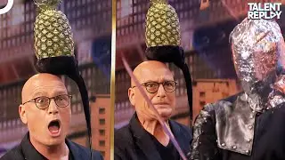 Sword-Swinging Aaron Crow Dares Howie Mandel! | America's Got Talent