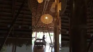 Modern restaurant bamboo design