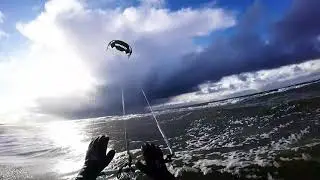 KaunoJAK kitesurfing in Baltic sea with CORE kites.