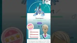 Evolution of Hundo Mudkip into Swampert #shorts #pokemongo