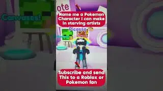 Name me a Pokemon character to create in Roblox #trending #roblox #pokemon #viralshorts