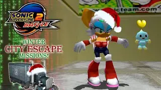 Sonic Adventure 2 Battle: All Winter City Escape Missions!