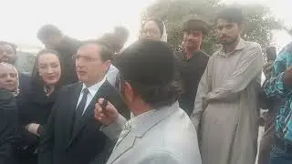 27 Amendment Chairman PTI Gohar Ayub Interview with BASIT Iqbal Shaheen Kashmiri outsideof Ady jail 