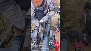 PE pipe hot melt welding process