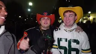 Chicago Bears fans go CRAZY after beating the Packers in the Playoffs!