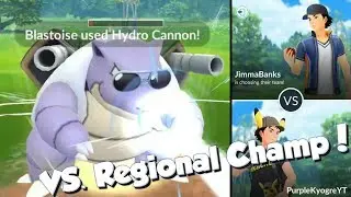 PurpleKyogre VS. JimmaBanks (Regional Champion)! Pokemon GO PvP Rainbow Cup Great League Matches