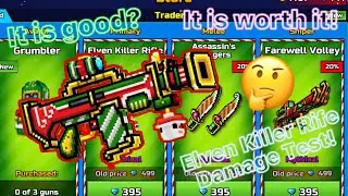 New Trader&rsquo;s Van Elven Killer Rifle Damage test! - Pixel Gun 3D
