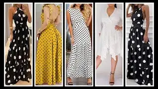 Vestidos con lunares 👗 hermosos dise&ntilde;os 😍