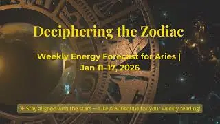 Deciphering the Zodiac | ARIES ♈ Weekly Energy Reading | Jan 11&ndash;17 |Growth & Awareness 🔥